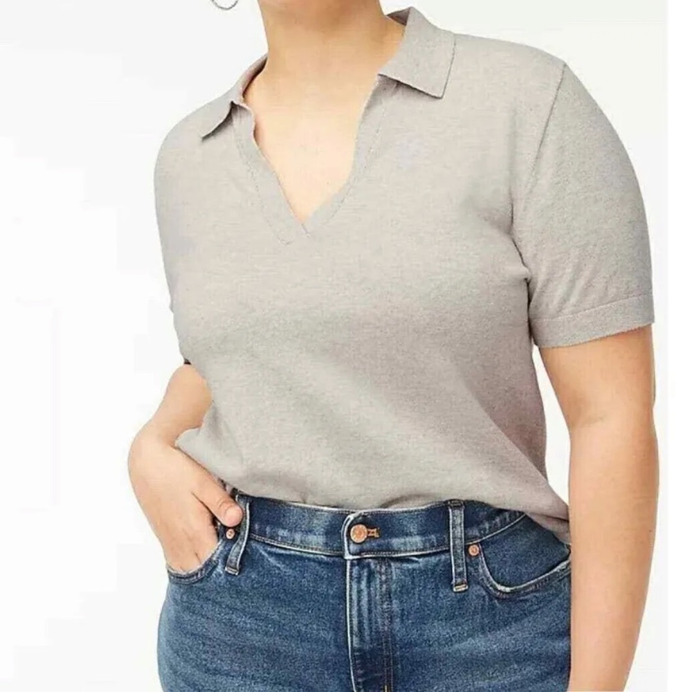 J. Crew - powder blue- V-Neck Sweater